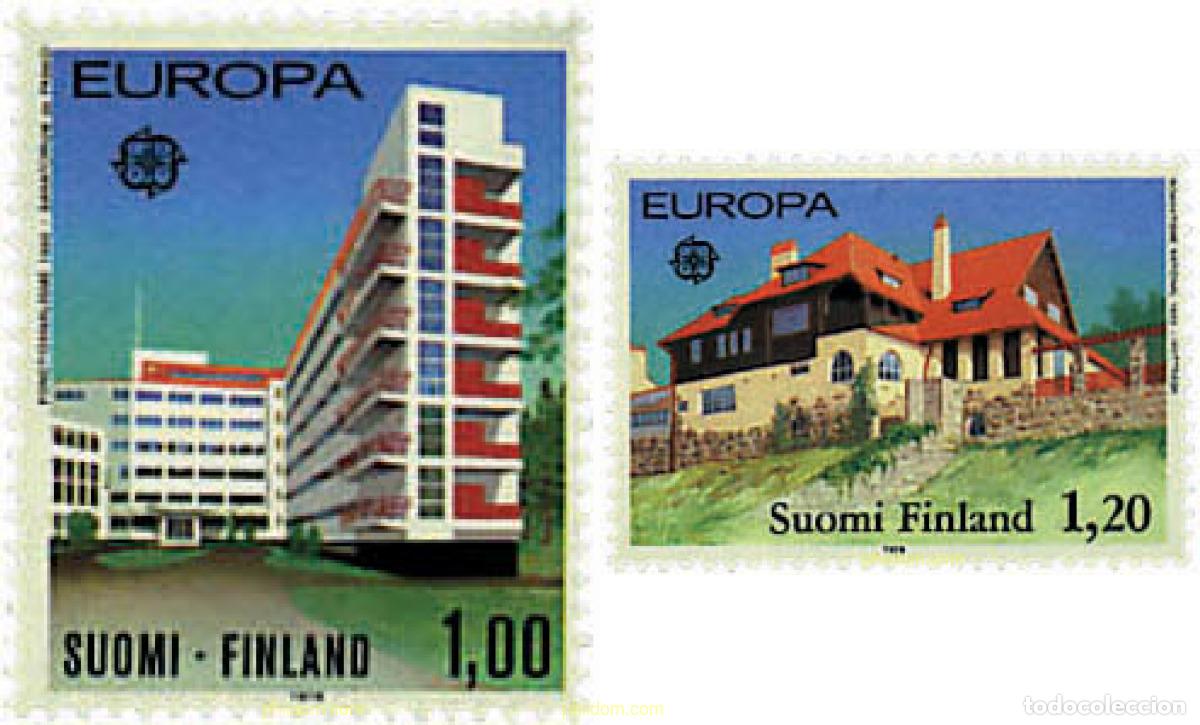 Sellos: 62329 MNH FINLANDIA 1978 EUROPA CEPT. ARQUITECTURA