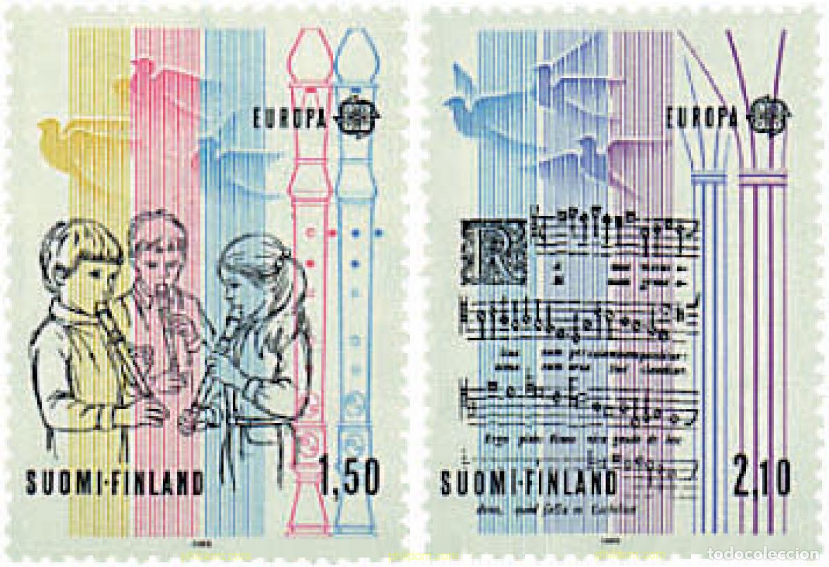 Sellos: 87636 MNH FINLANDIA 1985 EUROPA CEPT. A&Ntilde;O EUROPEO DE LA MUSICA