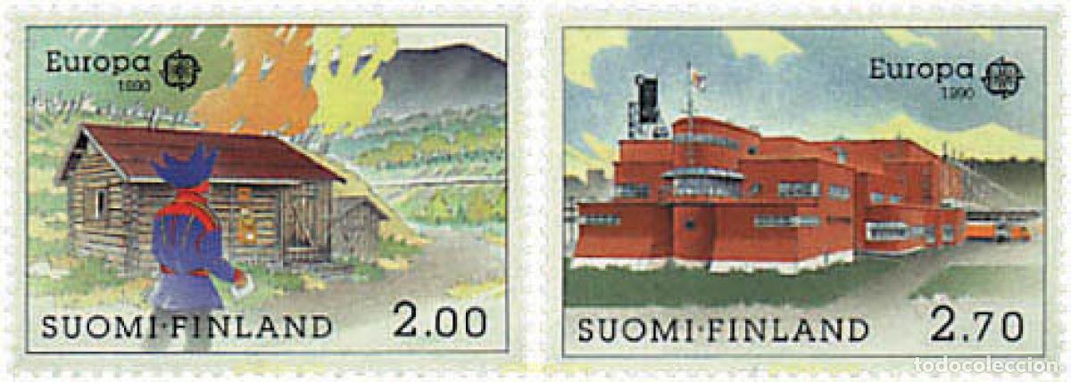 Sellos: 62767 MNH FINLANDIA 1990 EUROPA CEPT. OFICINAS POSTALES