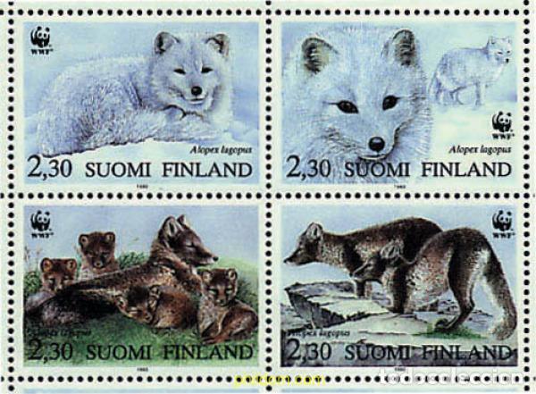Sellos: 5223 MNH FINLANDIA 1993 ZORRO ARTICO