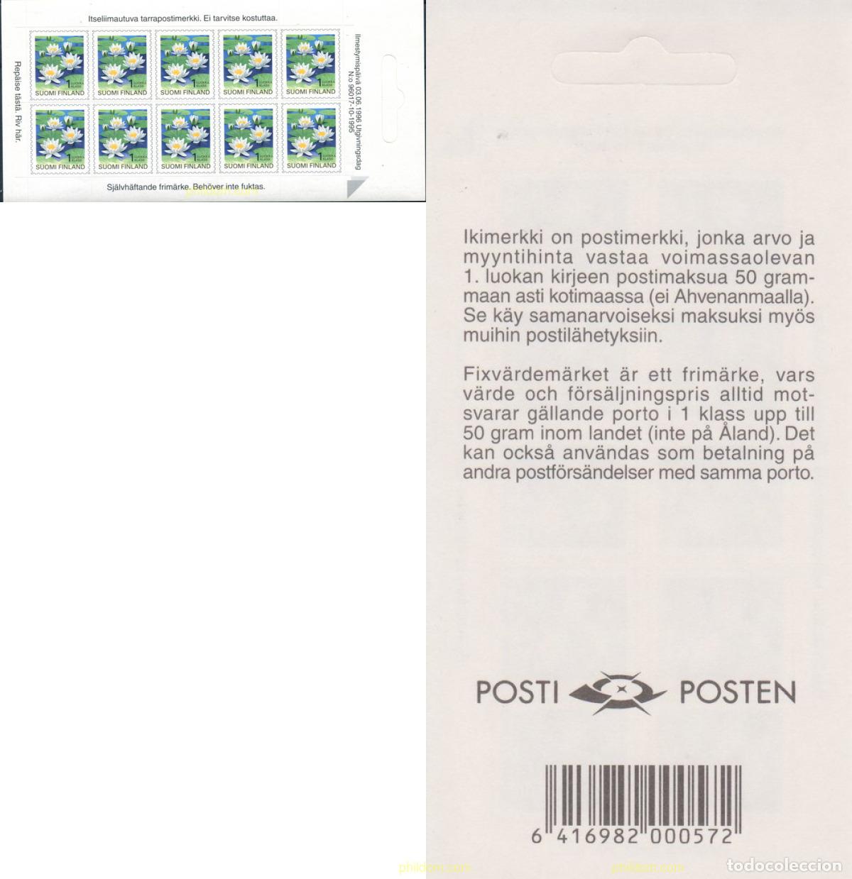 Sellos: 2528 MNH FINLANDIA 1996 FLORA