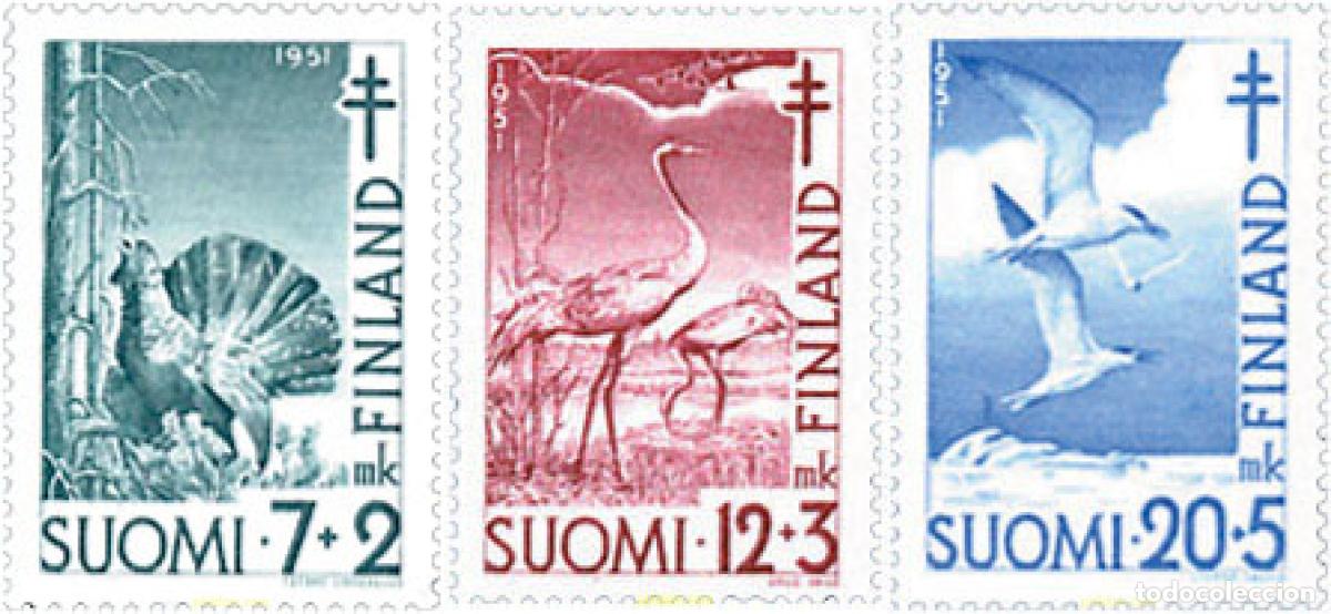 Sellos: 87616 MNH FINLANDIA 1951 A BENEFICIO DE LAS OBRAS ANTI-TUBERCULOSIS