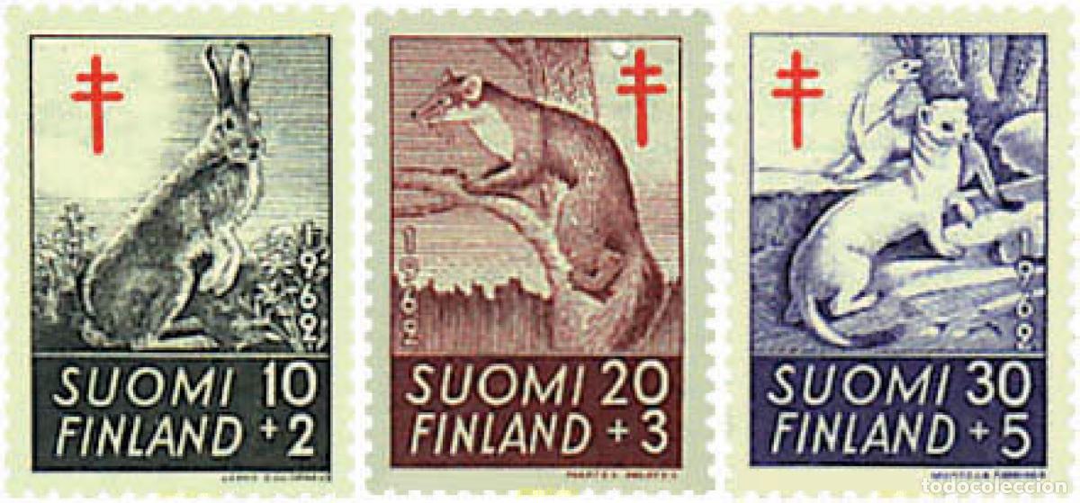 Sellos: 87612 MNH FINLANDIA 1962 A BENEFICIO DE LAS OBRAS ANTI-TUBERCULOSIS
