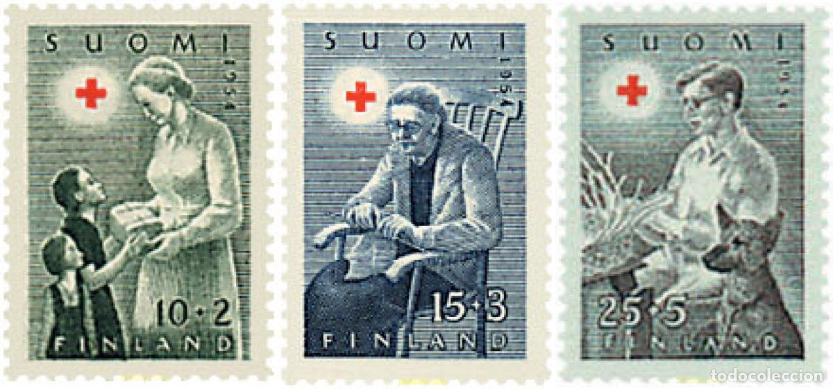 Sellos: 65306 MNH FINLANDIA 1954 A BENEFICIO DE LA CRUZ ROJA. ASISTENCIA SOCIAL