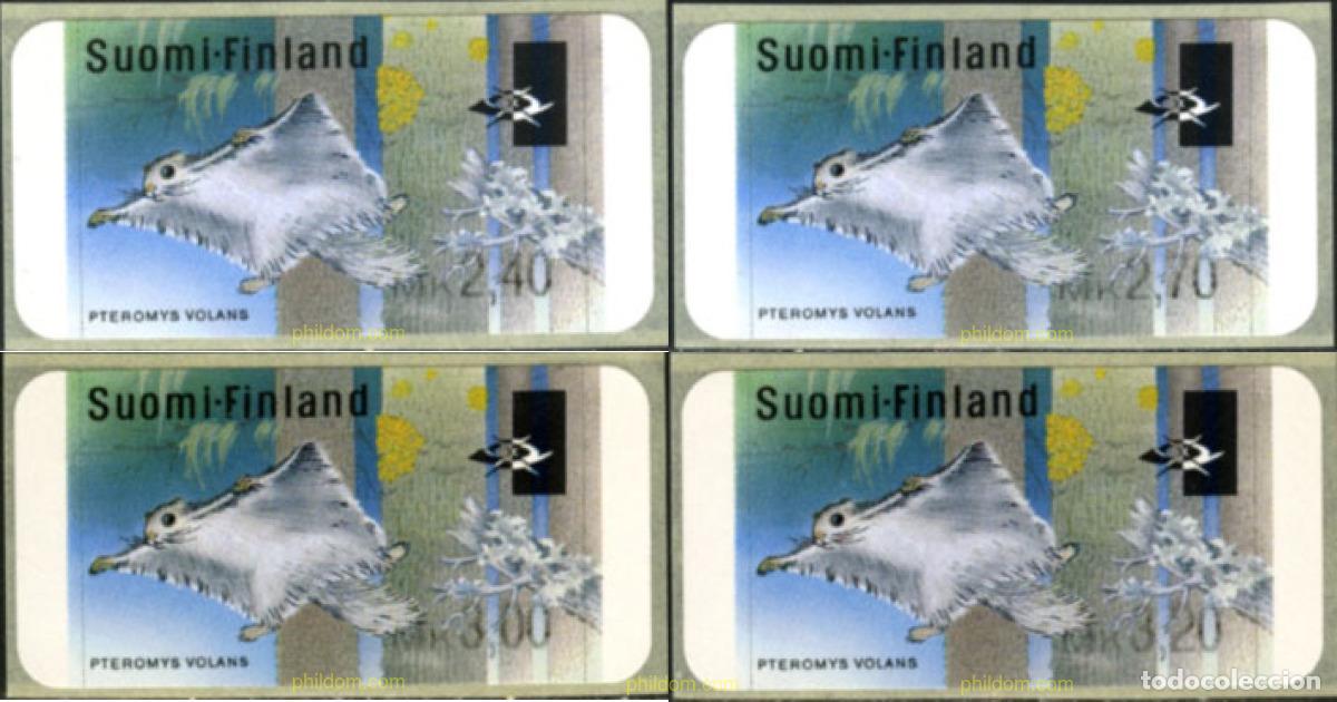 Sellos: 87694 MNH FINLANDIA 1997 FAUNA. ARDILLA VOLADORA