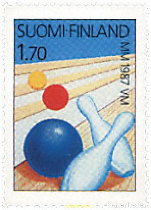 Sellos: 65342 MNH FINLANDIA 1987 CAMPEONATOS DEL MUNDO DE BOLOS