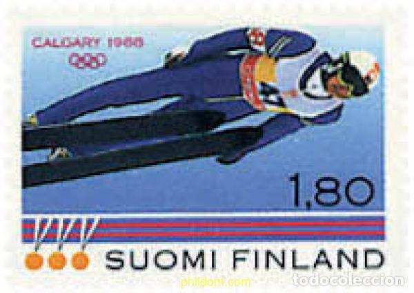 Sellos: 70748 MNH FINLANDIA 1988 15 JUEGOS OLIMPICOS INVIERNO CALGARY 1988