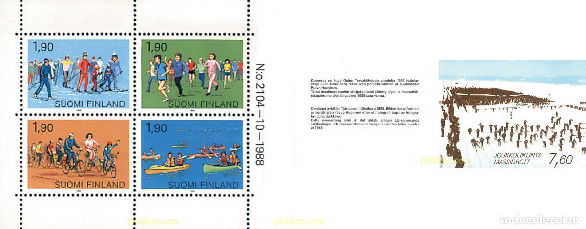 Sellos: 2852 MNH FINLANDIA 1989 DEPORTES