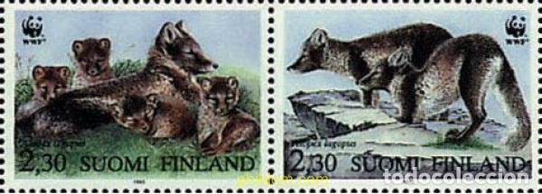 Sellos: 790926 MNH FINLANDIA 1993 ZORRO ARTICO