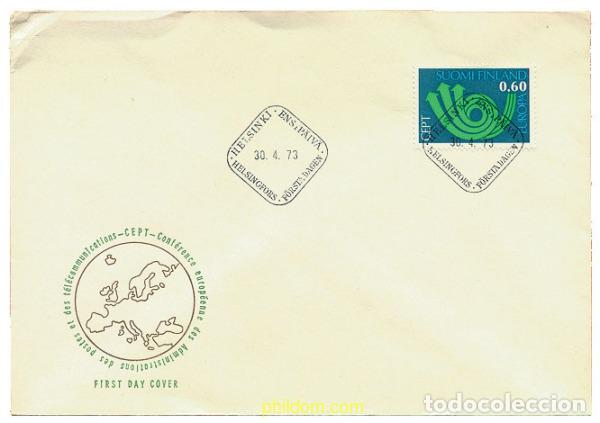 Sellos: 23689 MNH FINLANDIA 1973 EUROPA CEPT. CORNETA POSTAL