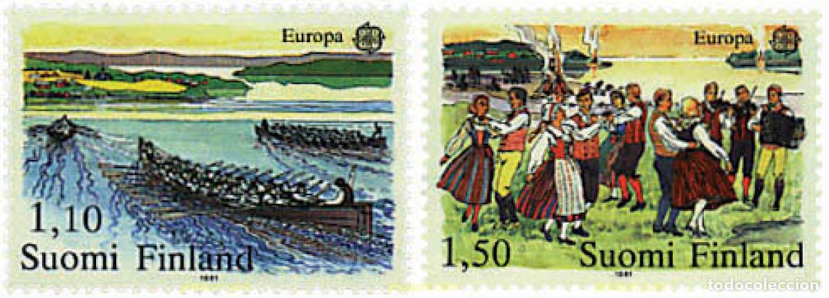 Sellos: 65339 MNH FINLANDIA 1981 EUROPA CEPT. FOLCLORE