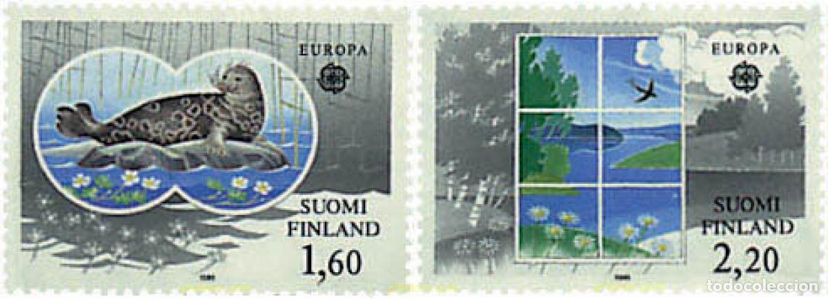 Sellos: 89122 MNH FINLANDIA 1986 EUROPA CEPT. PATRIMONIO ARTISTICO Y NATURAL