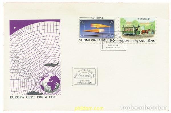 Sellos: 24149 MNH FINLANDIA 1988 EUROPA CEPT. TRANSPORTE Y MEDIOS DE COMUNICACION