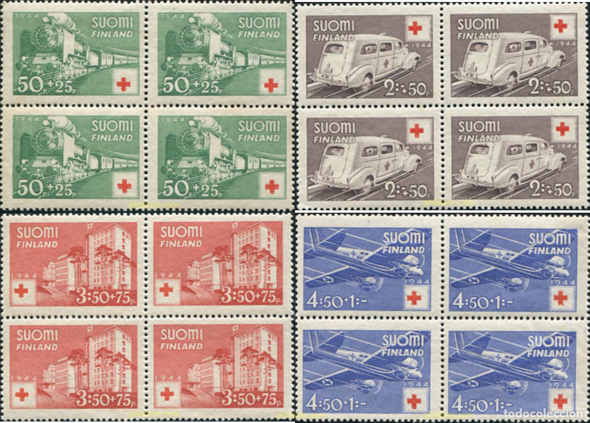 Sellos: 652933 MNH FINLANDIA 1944 A BENEFICIO DE LA CRUZ ROJA