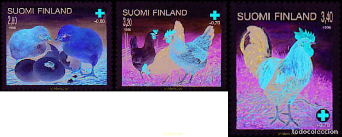 Sellos: 87688 MNH FINLANDIA 1996 PRO CRUZ ROJA FINLANDESA. AVES