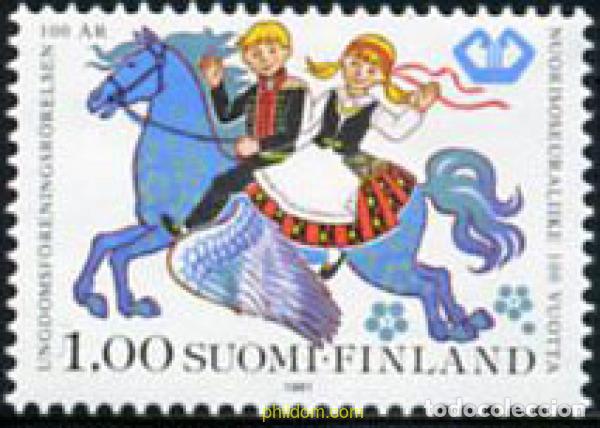 Sellos: 65338 MNH FINLANDIA 1981 CENTENARIO DE LAS ASOCIACIONES DE JUVENTUD