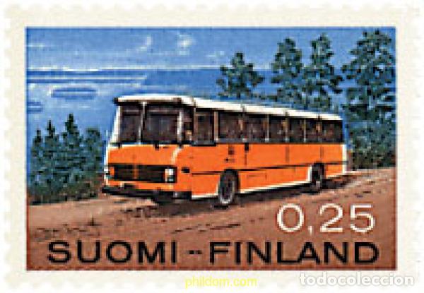 Sellos: 46439 MNH FINLANDIA 1971 AUTOBUS POSTAL