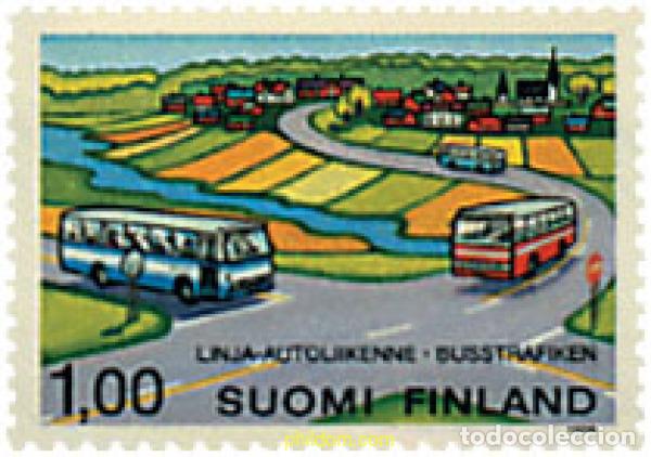 Sellos: 87629 MNH FINLANDIA 1978 SERVICIO DE AUTOBUSES RURALES