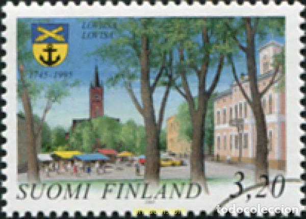 Sellos: 682030 MNH FINLANDIA 1995 250 ANIVERSARIO DE LA CIUDAD DE LOVIISA