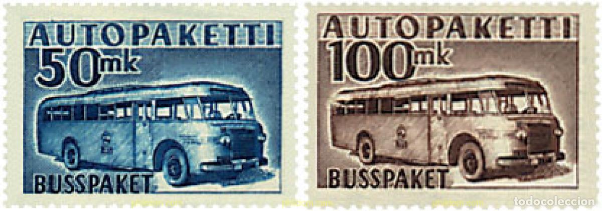 Sellos: 314547 MNH FINLANDIA 1952 AUTOBUS POSTAL