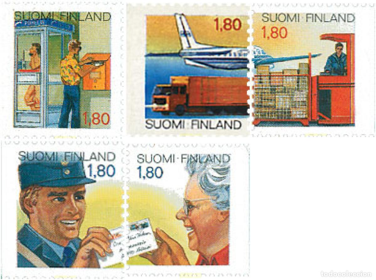 Sellos: 40997 MNH FINLANDIA 1988 SERVCIOS DE CORREOS Y TELECOMUNICACIONES