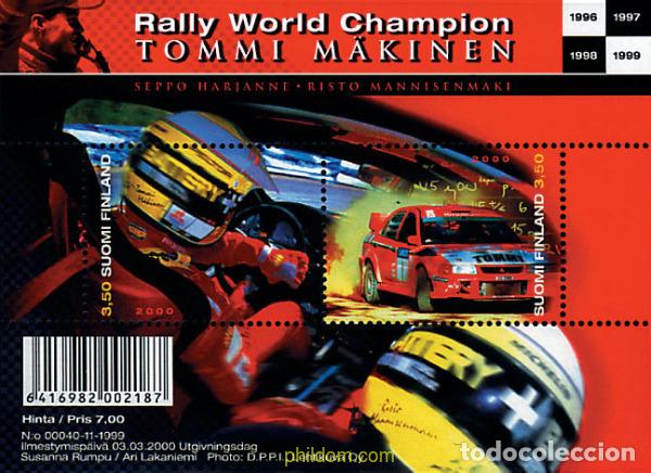 Sellos: 53242 MNH FINLANDIA 2000 TOMMI MAKINEN. CAMPEON DEL MUNDO DE RALLYS