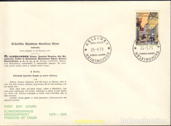 Sellos: 419318 MNH FINLANDIA 1979 CENTENARIO DE REGULACION DEL COMERCIANTE