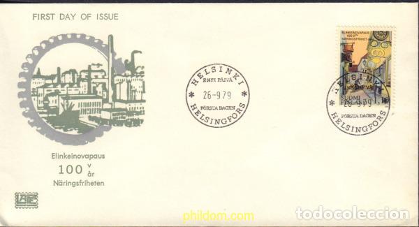 Sellos: 592398 MNH FINLANDIA 1979 CENTENARIO DE REGULACION DEL COMERCIANTE