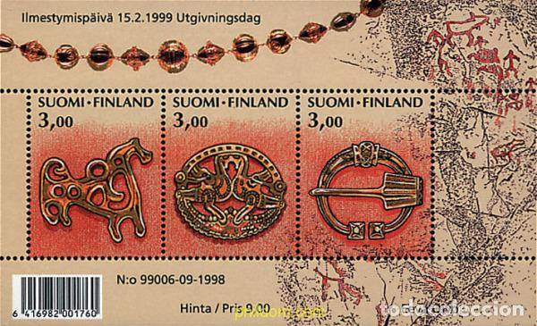 Sellos: 53238 MNH FINLANDIA 1999 150 ANIVERSARIO DE LA SEGUNDA EDICION DE LA EPOPEYA &rdquo;KALEVALA&rdquo;