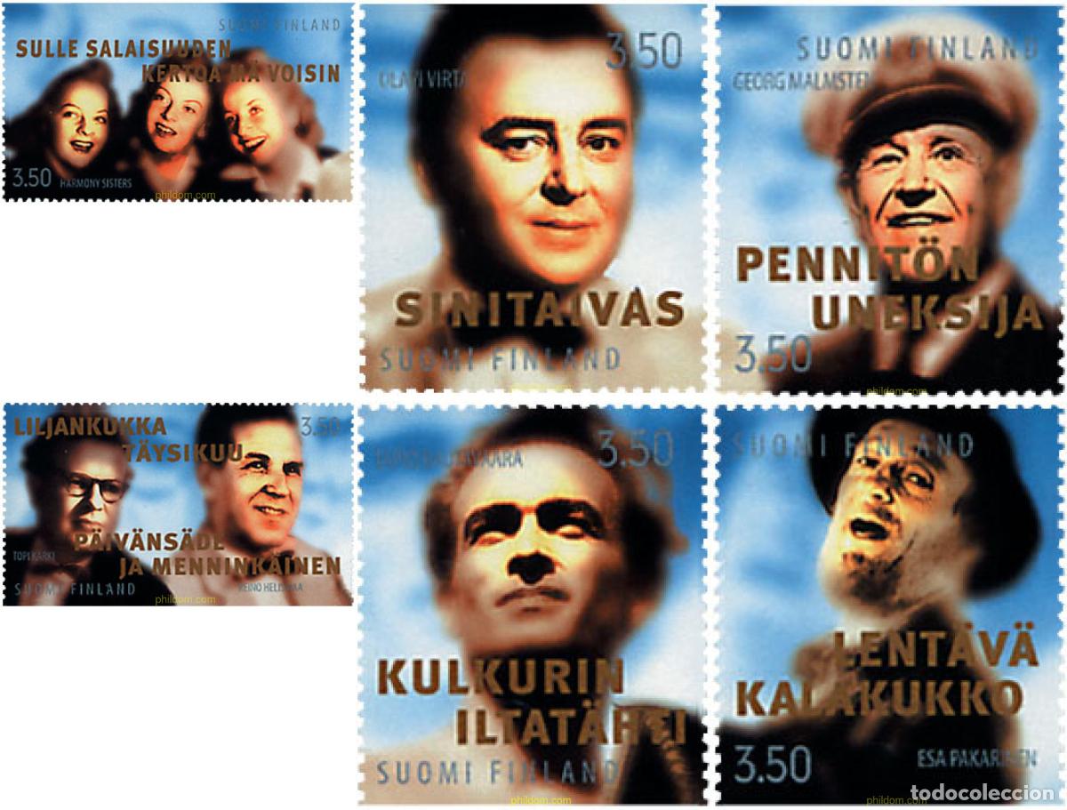 Sellos: 87709 MNH FINLANDIA 1999 ARTISTAS DE VARIEDADES DE LOS A&Ntilde;OS 1920-1950