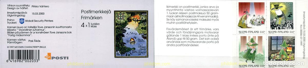 Sellos: 2695 MNH FINLANDIA 2000 DIBUJOS. LOS MUMINS
