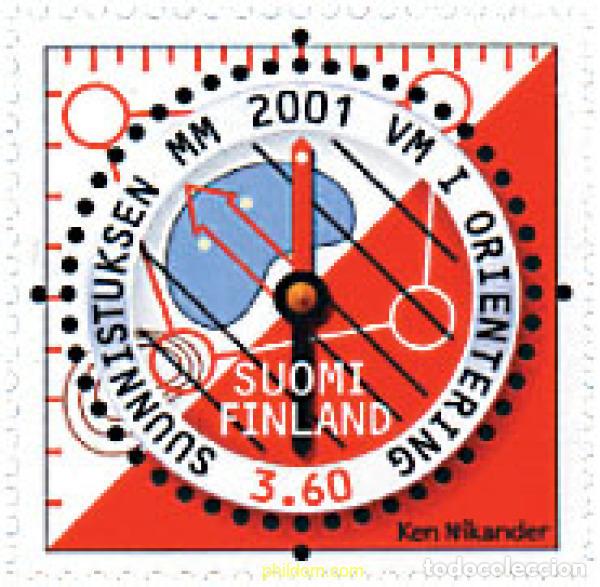 Sellos: 81203 MNH FINLANDIA 2001 CAMPEONATO DEL MUNDO DE CARRERA DE ORIENTACION