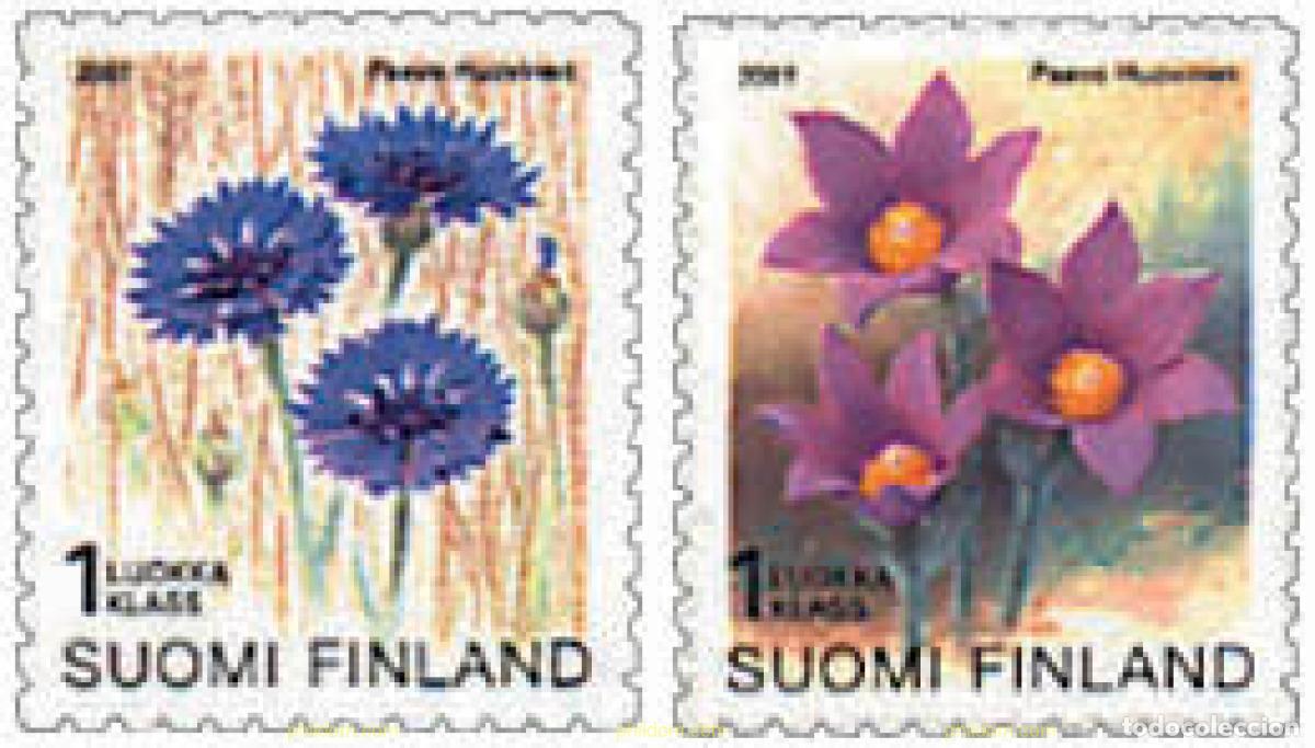 Sellos: 89161 MNH FINLANDIA 2001 FLORA