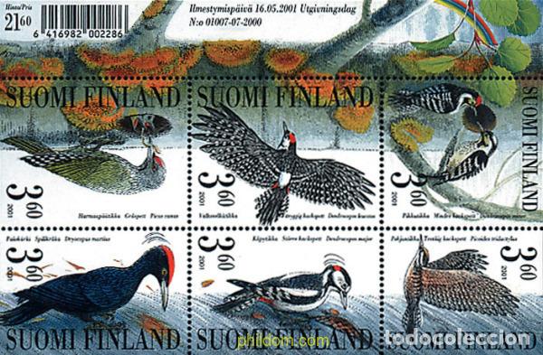 Sellos: 81202 MNH FINLANDIA 2001 AVES