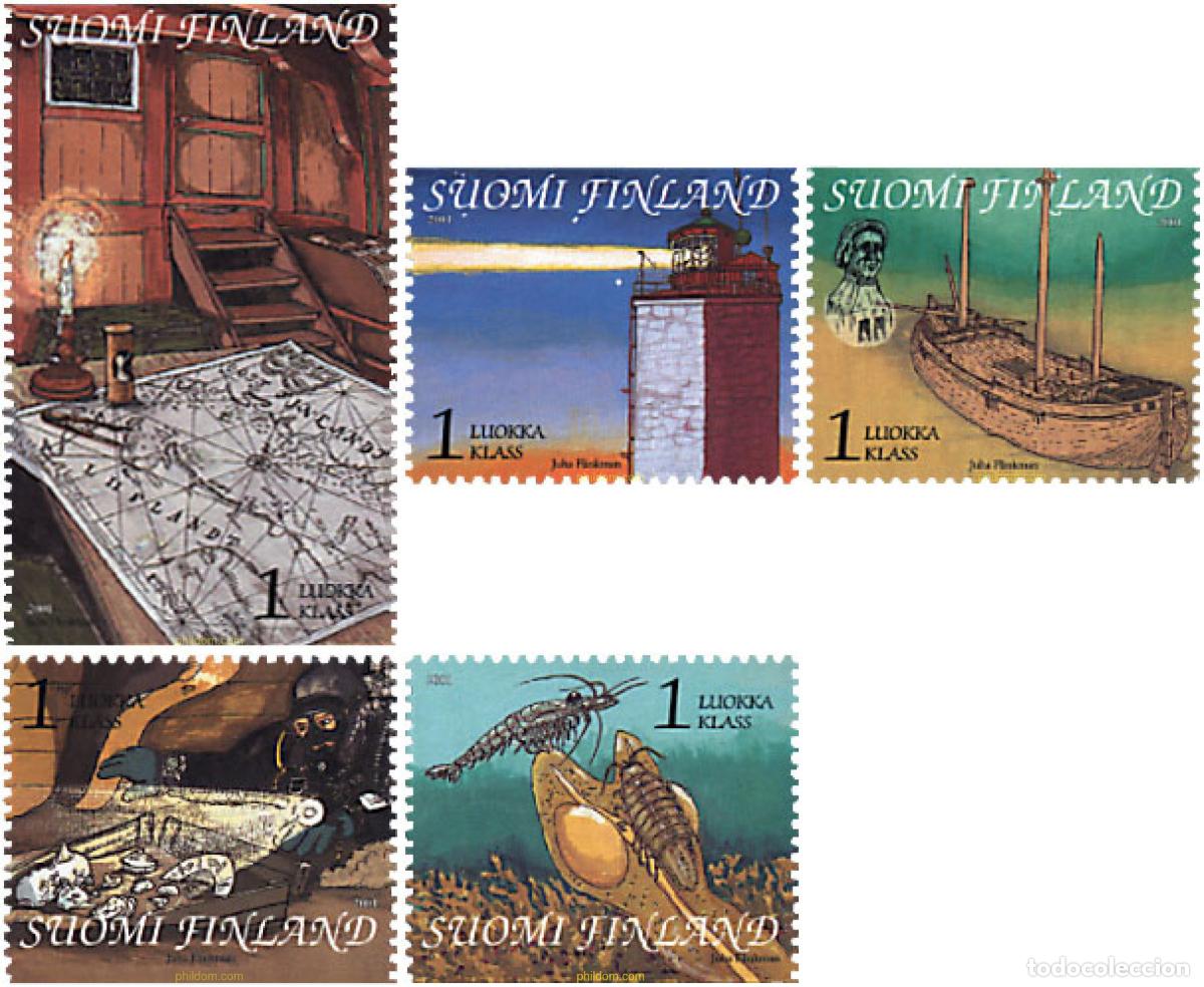 Sellos: 81204 MNH FINLANDIA 2001 GOLFO DE FINLANDIA