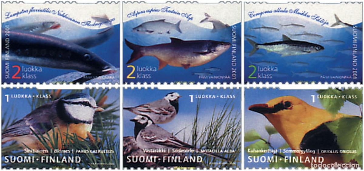 Sellos: 87229 MNH FINLANDIA 2001 FAUNA