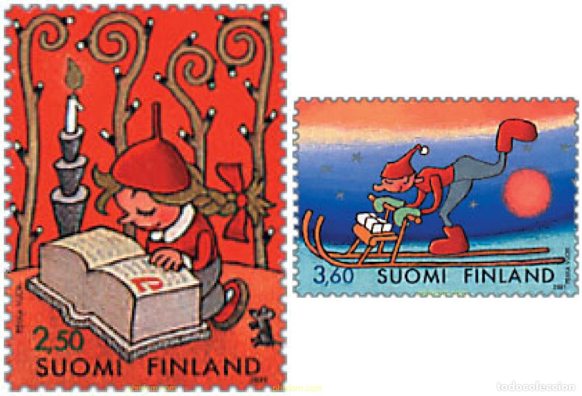 Sellos: 81206 MNH FINLANDIA 2001 NAVIDAD