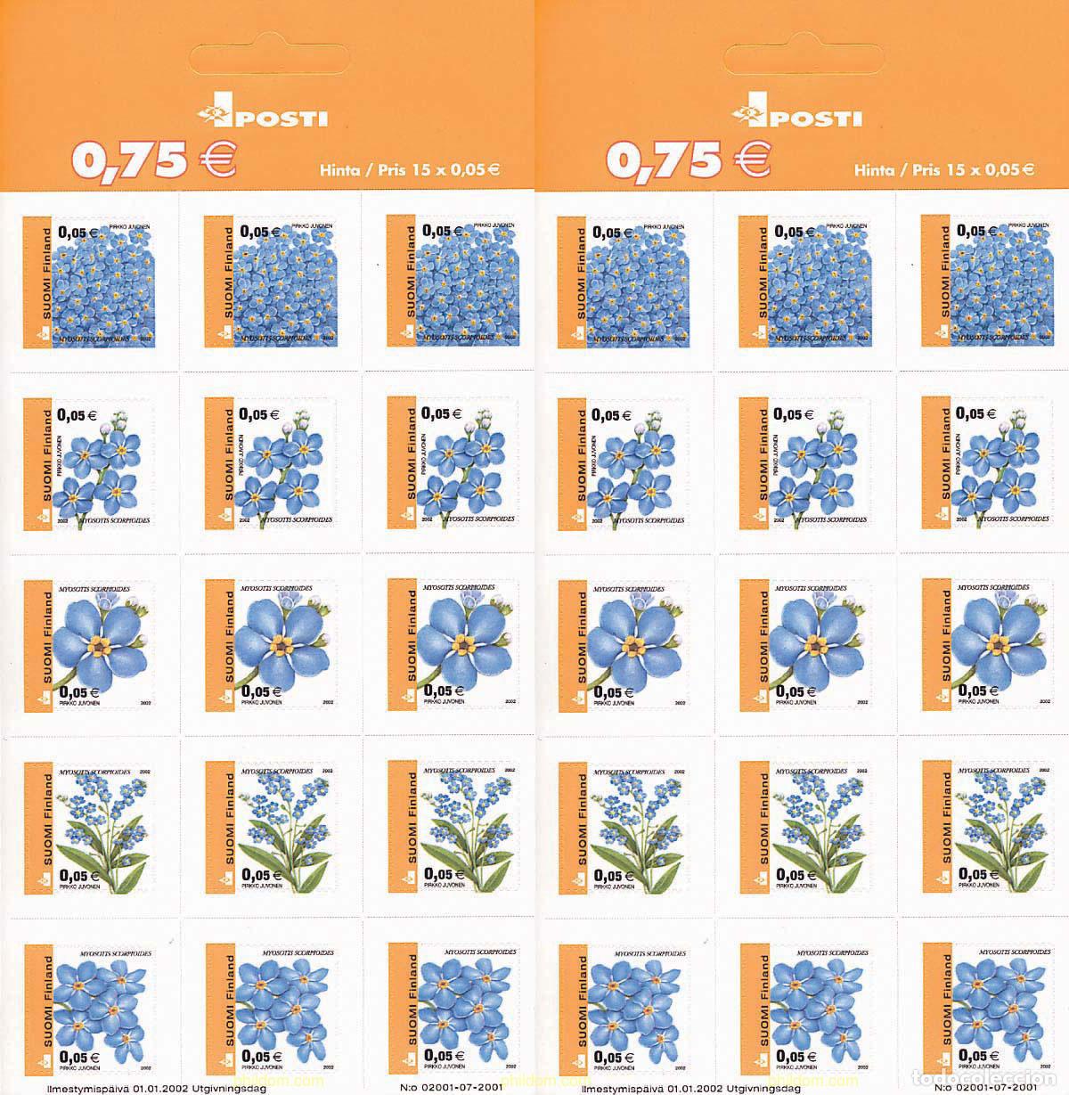 Sellos: 109862 MNH FINLANDIA 2002 FLORA