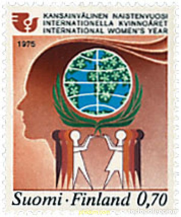 Sellos: 99518 MNH FINLANDIA 1975 A&Ntilde;O INTERNACIONAL DE LA MUJER
