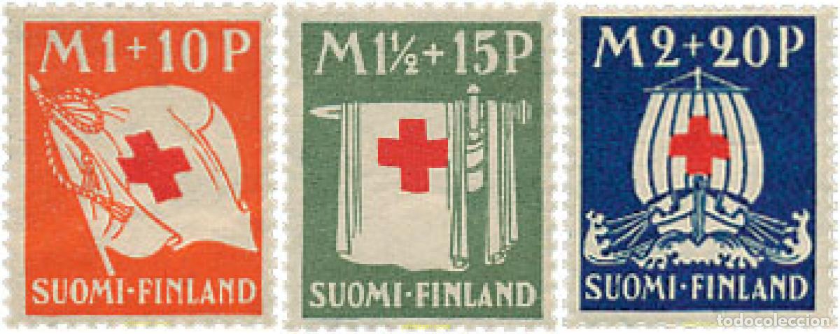 Sellos: 572912 HINGED FINLANDIA 1930 A BENEFICIO DE LA CRUZ ROJA