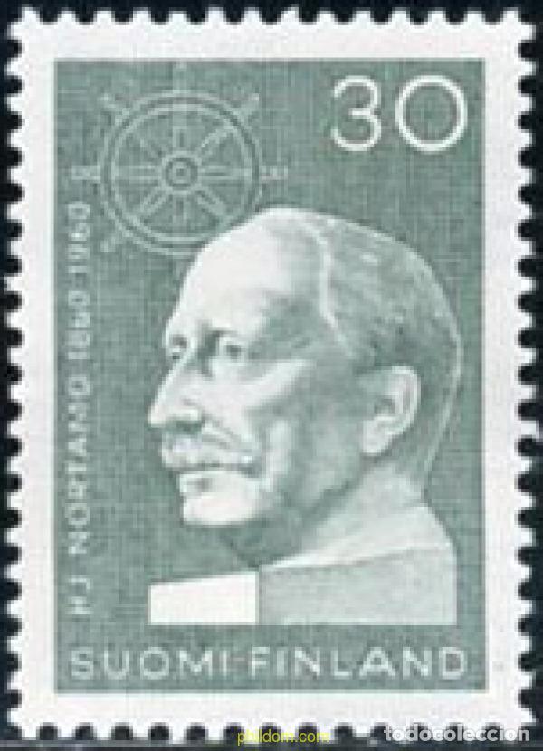 Sellos: 102736 MNH FINLANDIA 1960 CENTENARIO DEL NACIMIENTO DE HJALMAR NORTAMO
