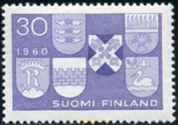 Sellos: 102729 MNH FINLANDIA 1960 PROMOCION DE 6 NUEVAS CIUDADES