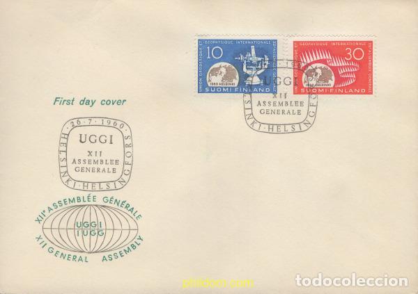 Sellos: 434693 MNH FINLANDIA 1960 12 ASAMBLEA GENERAL DE LA UNION GEODESICA Y GEOFISICA INTERNACIONAL EN HE