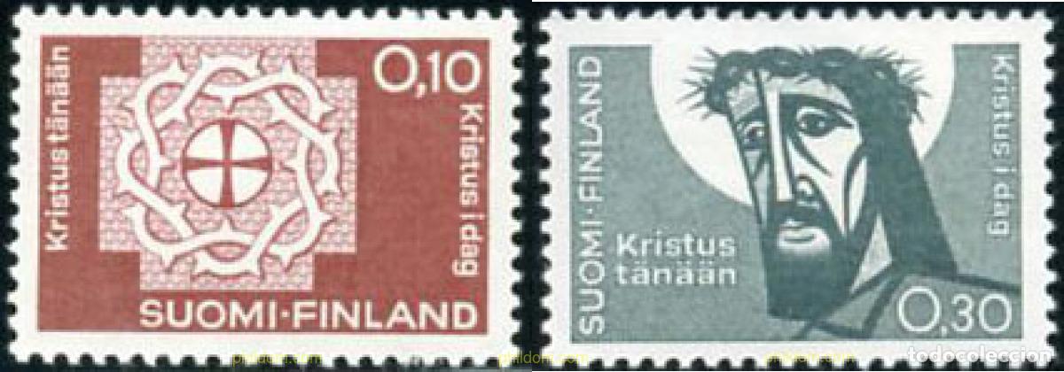 Sellos: 102785 MNH FINLANDIA 1963 4 ASAMBLEA GENERAL DE LA FEDERACION MUNDIAL LUTERANA