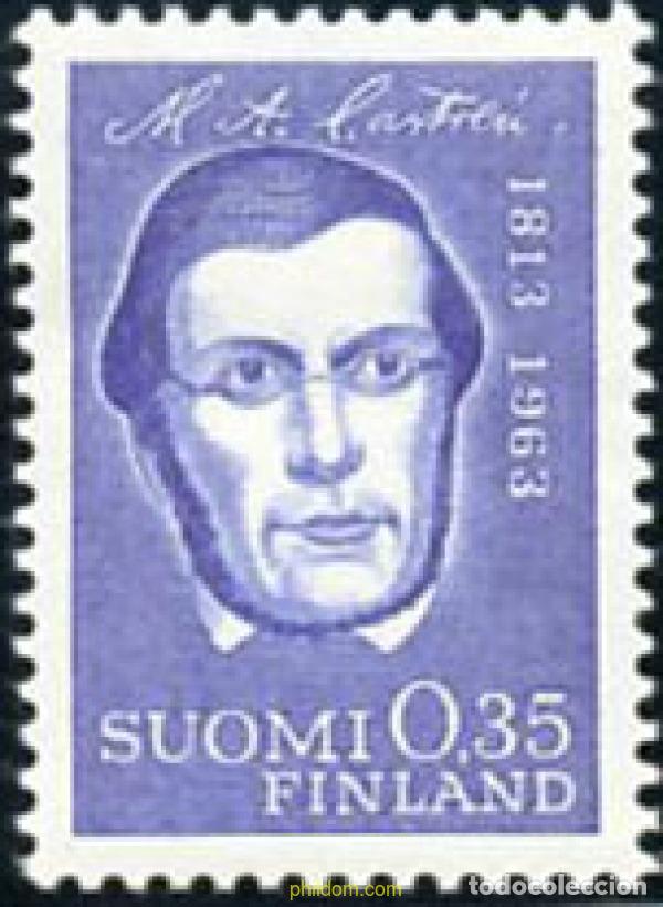 Briefmarken: 102796 MNH FINLANDIA 1963 150 ANIVERSARIO DEL NACIMIENTO DE MATIAS ALEKSANTERI CASTREN