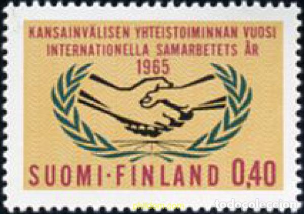 Briefmarken: 102814 MNH FINLANDIA 1965 20 ANIVERSARIO DE LAS NACIONES UNIDAS