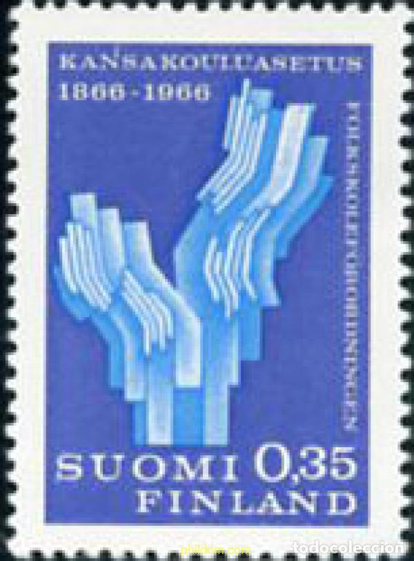 Briefmarken: 102825 MNH FINLANDIA 1966 CENTENARIO DE LA ENSE&Ntilde;ANZA PRIMARIA