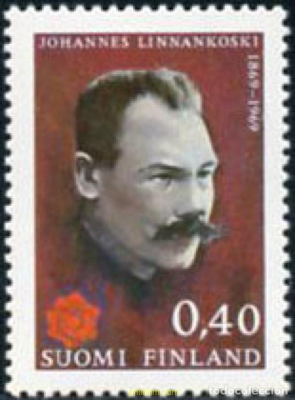 Selos: 102873 MNH FINLANDIA 1969 CENTENARIO DEL NACIMIENTO DE JOHANNES LINNANKOSKI