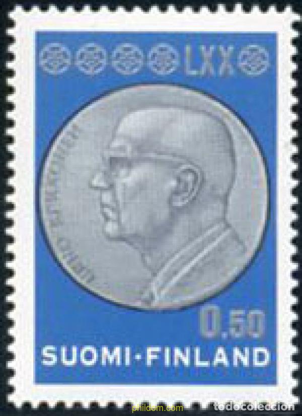 Selos: 102886 MNH FINLANDIA 1970 70 ANIVERSARIO DE URHO KEKKONEN