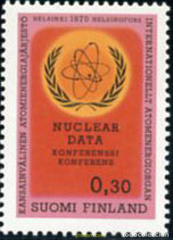Selos: 102882 MNH FINLANDIA 1970 CONFERENCIA &rdquo;NUCLEAR DATA&rdquo; DE LA AGENCIA INTERNACIONAL DE LA ENERGIA ATOM